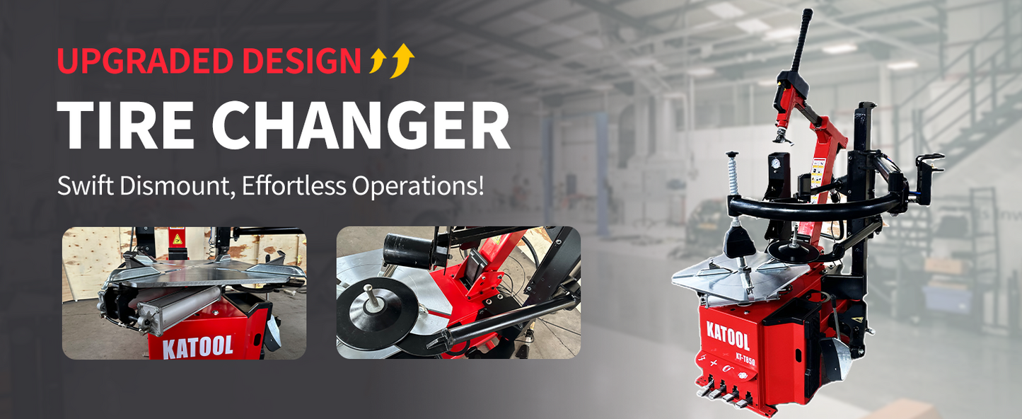 Katool KT-T850 Tilt-Arm Wheel Clamp Tire Changer Machine