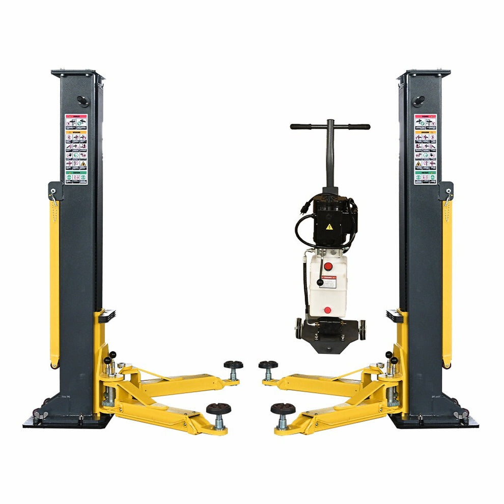 Katool 8000 lbs Portable 2 Post Lift PMRL-200 Adaptable 2 Post Lift Mobile Car Lift Two Post Lift for Home