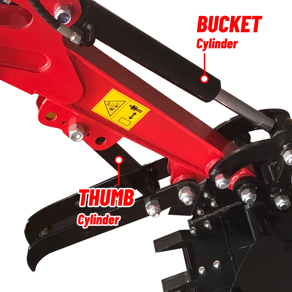 Katool Mini Excavator Crawler Digger Bucket /Mechanical thumb B&S Gas Engine