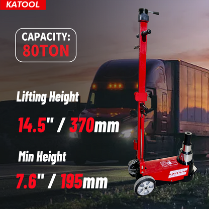 Katool 80T Floor Jack Pneumatic Hydraulic Car Truck Lift Garage Shop Heavy Duty