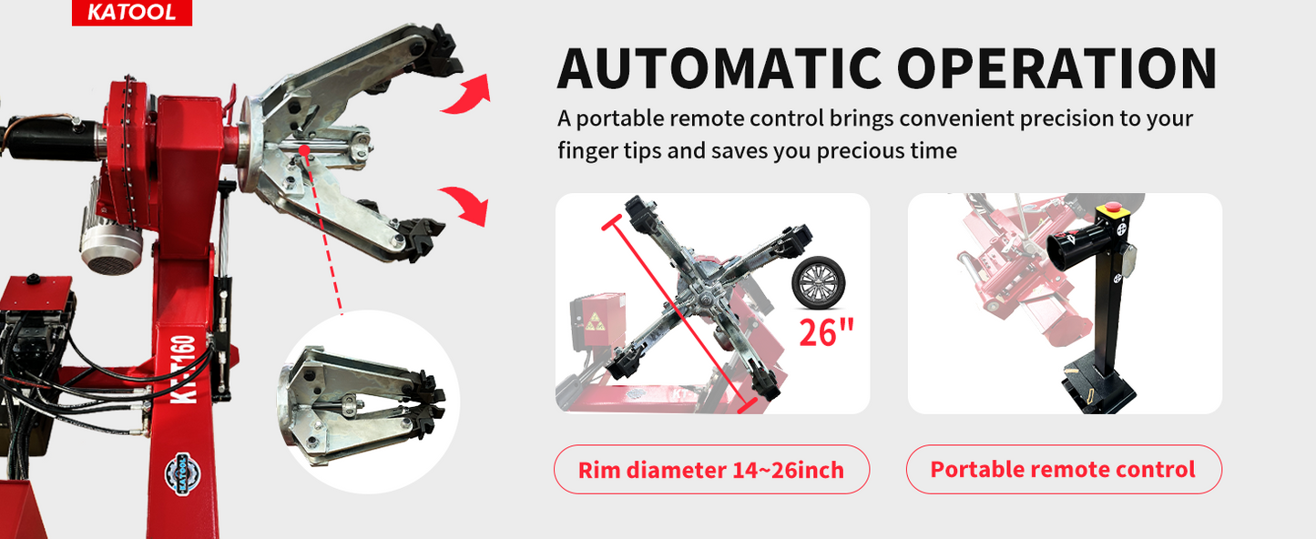 Katool KT-T160 Heavy Duty Truck Tire Changer Machine