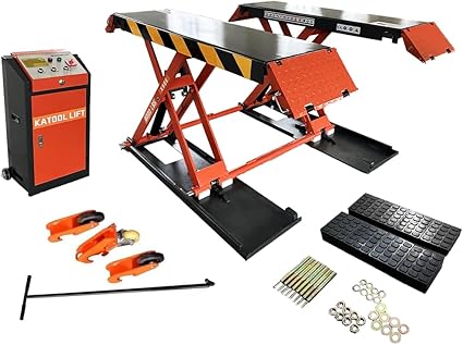 Katool 8000 lbs Mid Rise Scissor Lift Electric 220v 47'' Release Auto Lift Car Lift