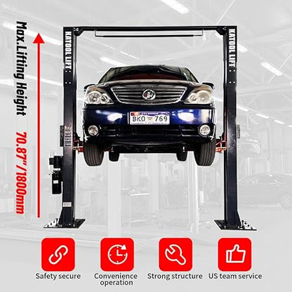 Katool 12000lbs Single Point Lock 2 Post Lift AM120SD Car Lift Auto Lift Two Post Car Lift