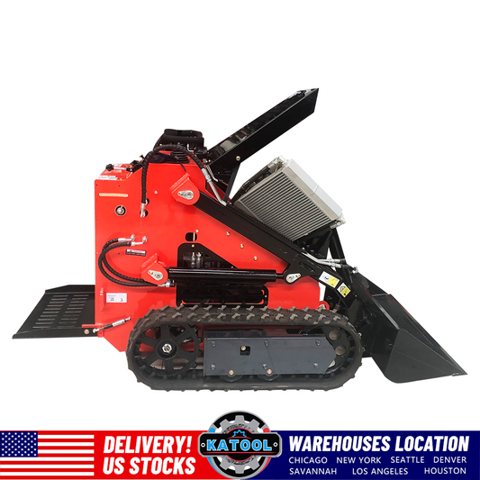 Katool New Mini Skid Steer Track Loader 23 HP Lifting Capacity 837LBS