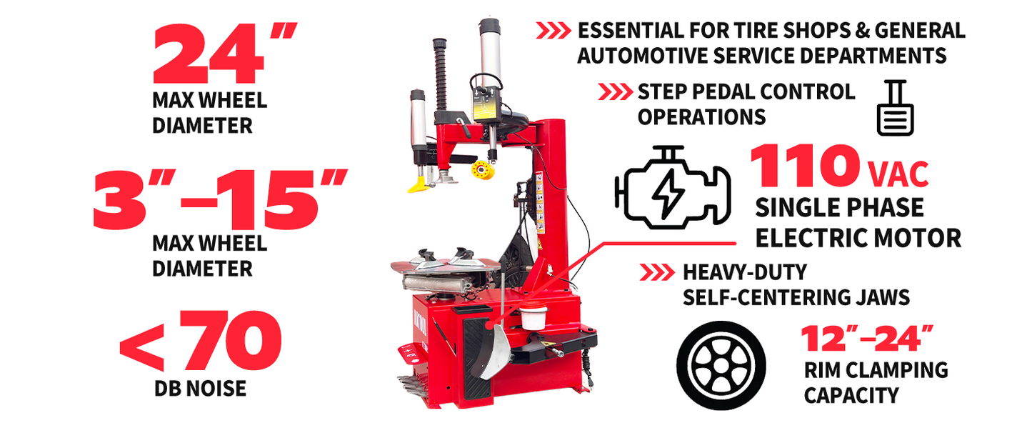 Katool KT-T830 Wheel Clamp Tire Changer Machine