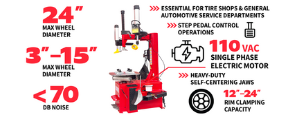 Katool KT-T830 Wheel Clamp Tire Changer Machine