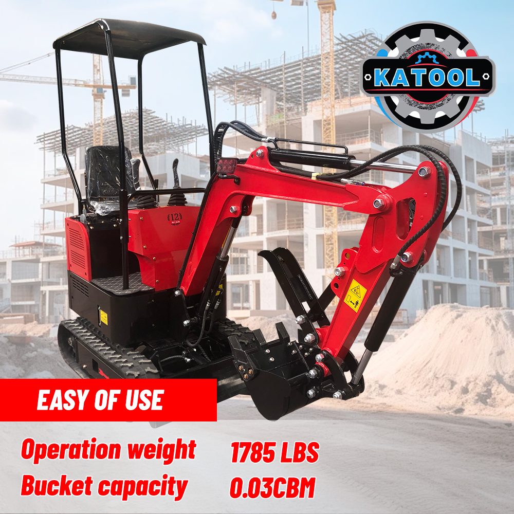 Katool Mini Excavator Crawler Digger Bucket /Mechanical thumb B&S Gas Engine