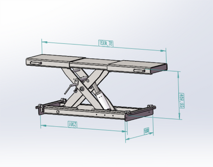 KATOOL KT-RJ50 Rolling Jack 5000 lbs. Lifting Capacity  *Fits KT-4H110 lift and the KT-4H850*