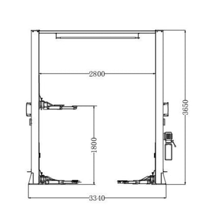 Katool 12000lbs Single Point Lock 2 Post Lift AM120SD Car Lift Auto Lift Two Post Car Lift