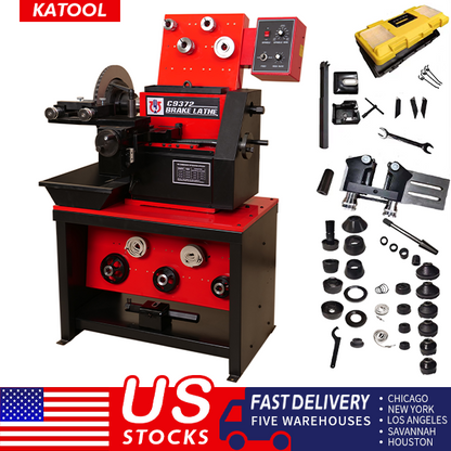 Katool Brake Lathe C9372 110V /220v Combination Disc/Drum With Full Accessories